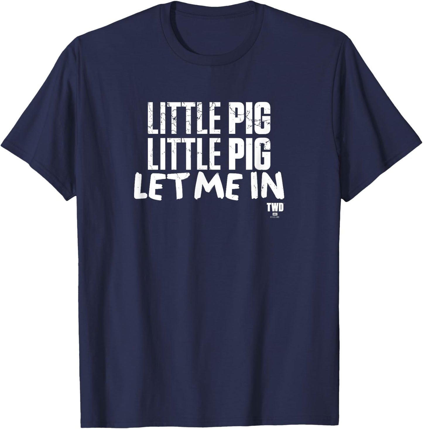 The Walking Dead Negan Little Pig T-Shirt - T-Shirt | Navy
