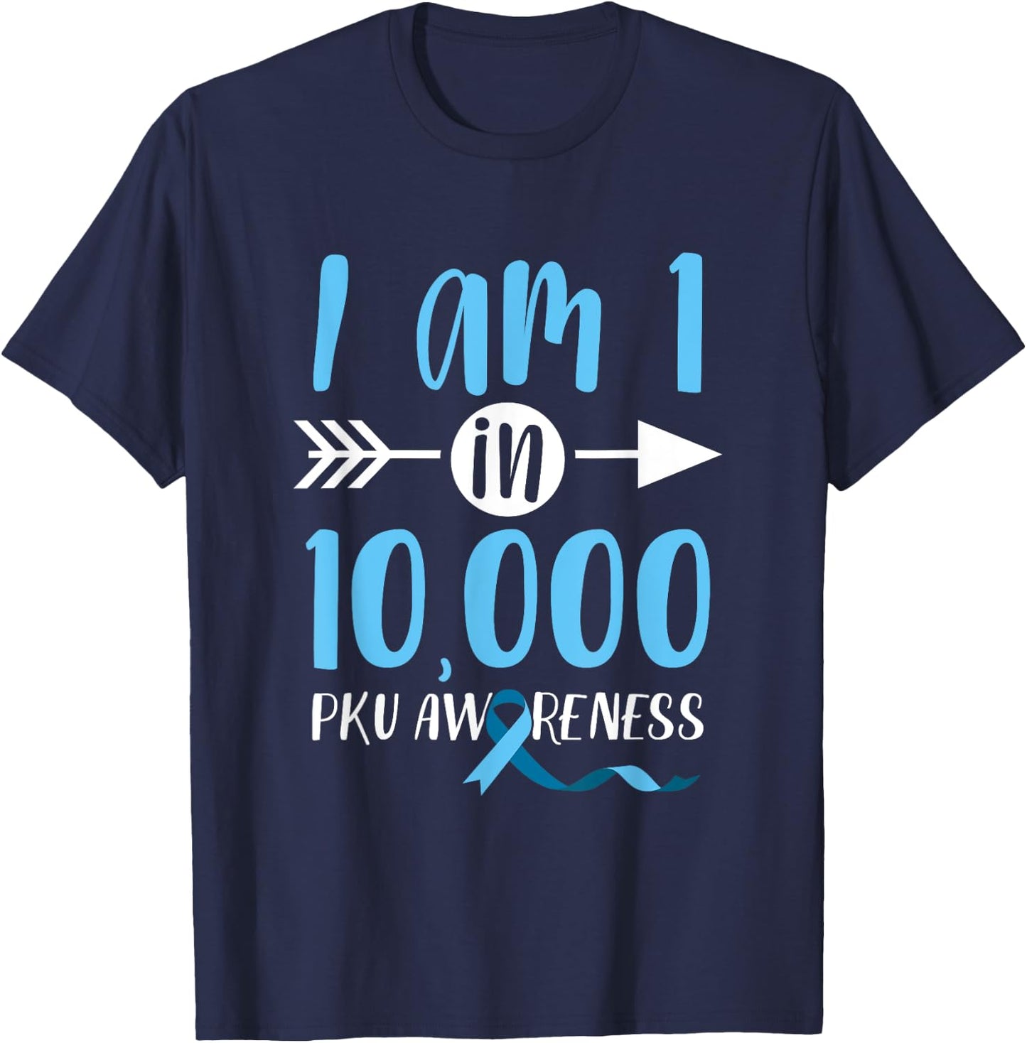 Phenylketonuria PKU Strong Warrior Heartbeat Awareness T-Shirt - T-Shirt | Navy