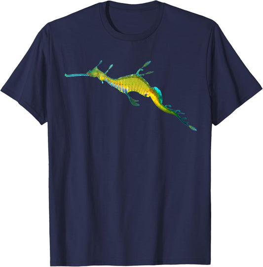Weedy Seadragon Seahorse I love sea dragon T-Shirt - T-Shirt | Navy