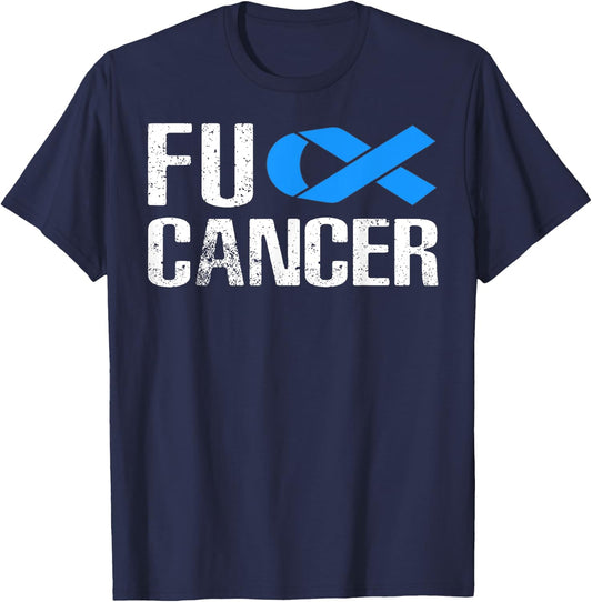 Fuck Cancer - Fuck Colon Cancer Awareness T-Shirt - T-Shirt | Navy