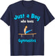 Gymnastics Shirt for Boys | Children's Gymnastics T-Shirt - T-Shirt | Navy