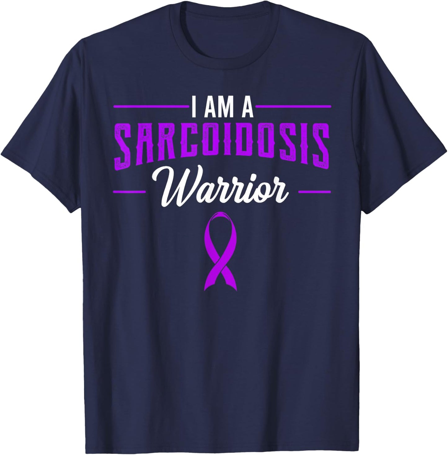 Sarcoidosis Sarcoid Besnier-Boeck-Schaumann Disease Warrior T-Shirt - T-Shirt | Navy