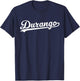 Durango Mexico Baseball Script Retro Vintage Patriotic T-Shirt - T-Shirt | Navy