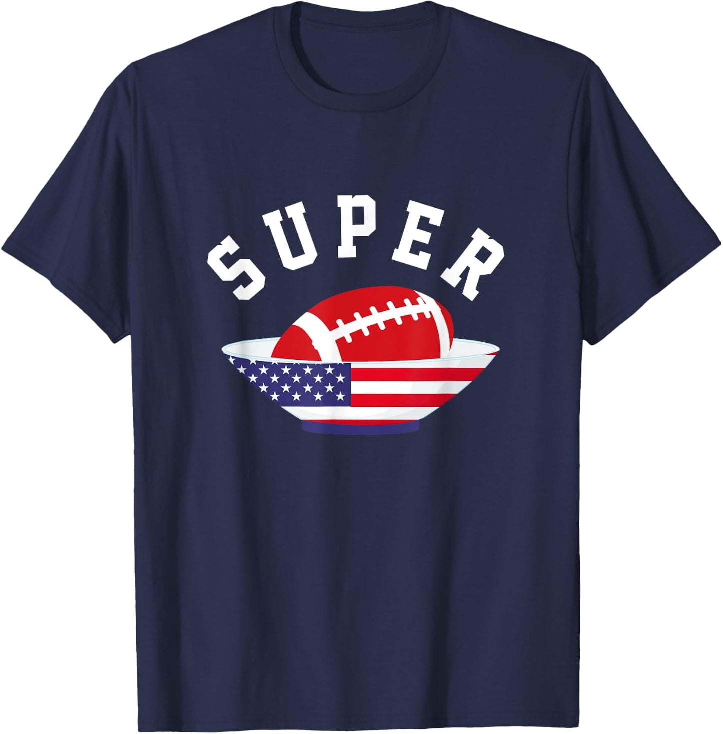 Super Tournament Rugby Football Football Sports Bowl Gift T-Shirt - T-Shirt | Navy