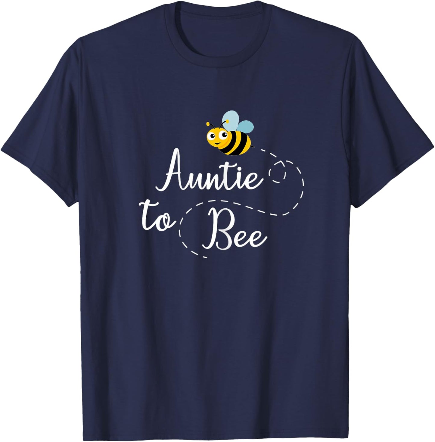 Auntie to Bee , Cute Pregnancy Announcement T-Shirt - T-Shirt | Navy