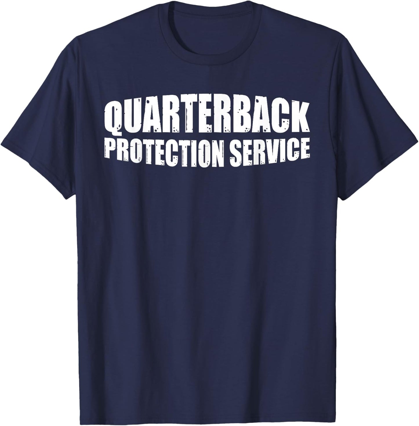 Quarterback Protection Service T-Shirt - T-Shirt | Navy