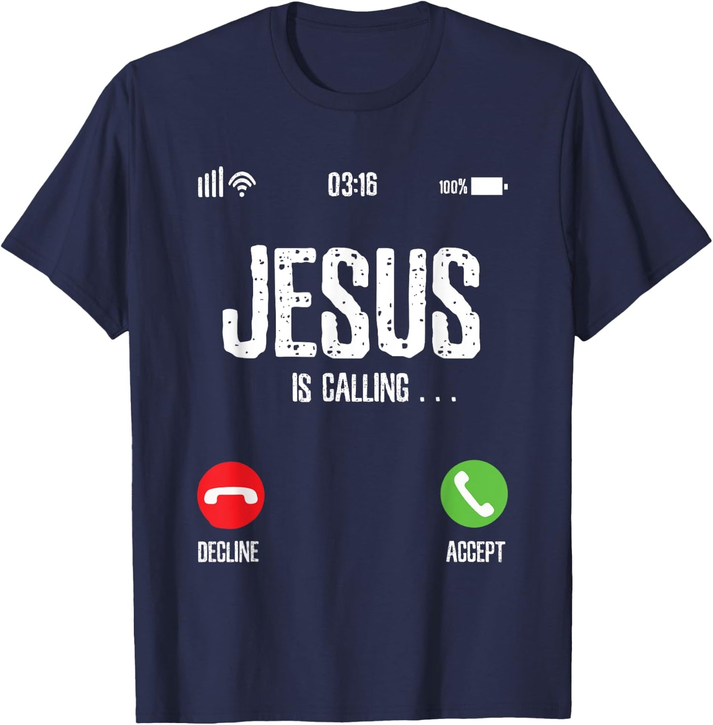 Jesus is Calling T-Shirt - T-Shirt | Navy