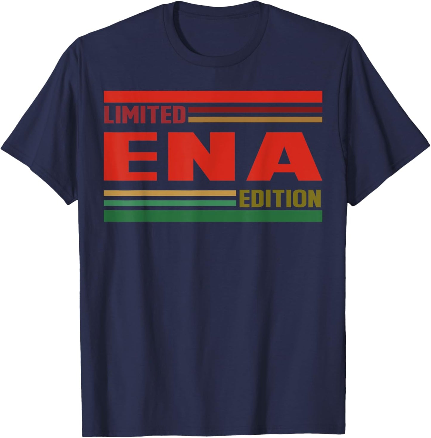 ENA Limited Edition Shirt ENA Name Personalized T-Shirt - T-Shirt | Navy