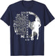 Soccer Bible Verse Christian Sayings Philippians 4:13 T-Shirt - T-Shirt | Navy