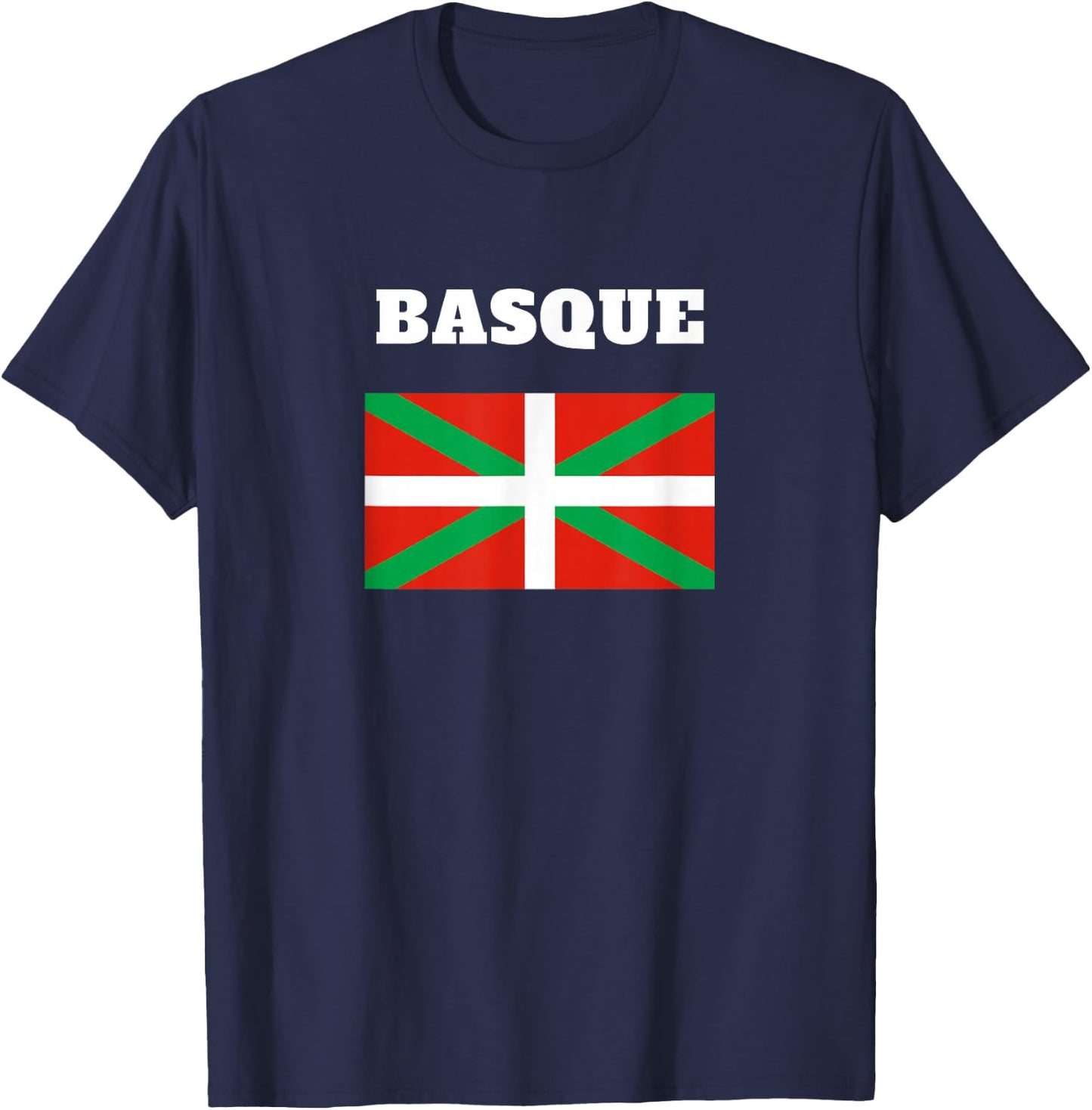 Basque Vasco Flag Euskera Roots T-Shirt - T-Shirt | Navy