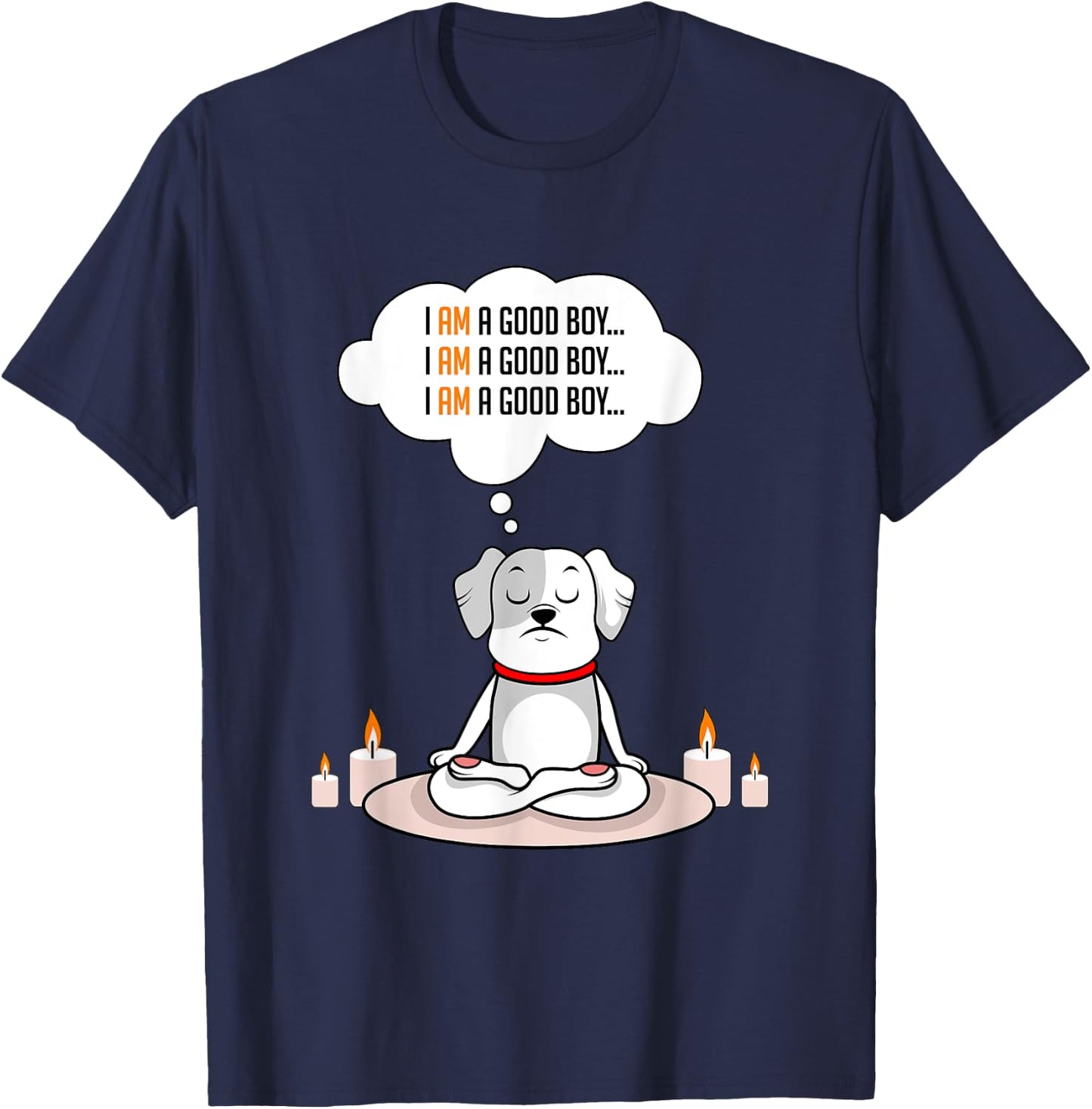 Dog Good Boy Dog Lover T-Shirt - T-Shirt | Navy