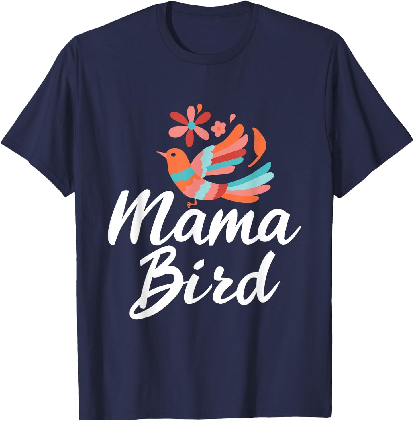 Mama Birds - Proud Mother Mom T-Shirt - T-Shirt | Navy