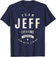 Team Jeff Lifetime Member Funny Name Jeff , Small, Black T-Shirt - T-Shirt | Navy