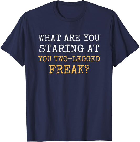 Funny Leg Amputee Gift Humor Prosthetic Leg Amputation Joke T-Shirt - T-Shirt | Navy