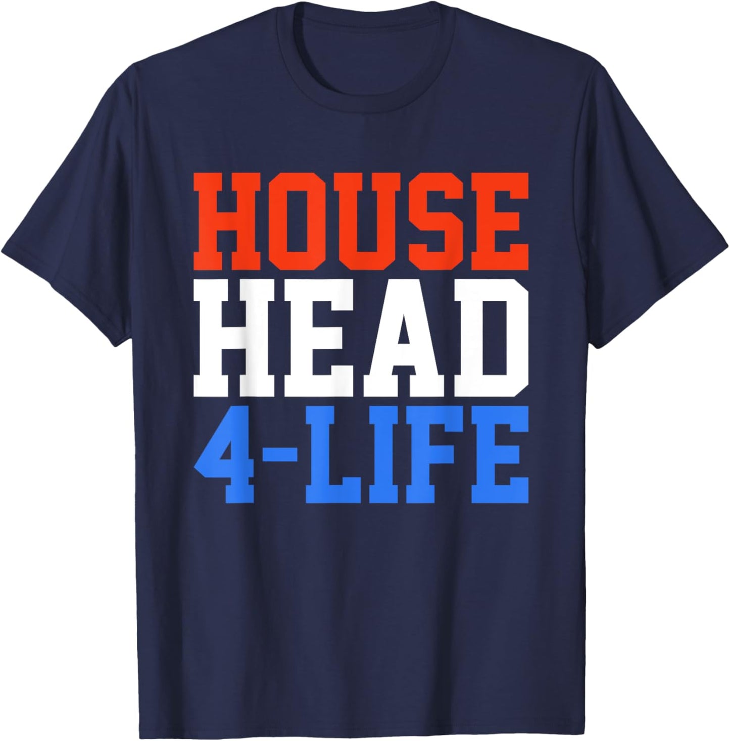 Househead 4 Life - House Music EDM DJ T-Shirt - T-Shirt | Navy