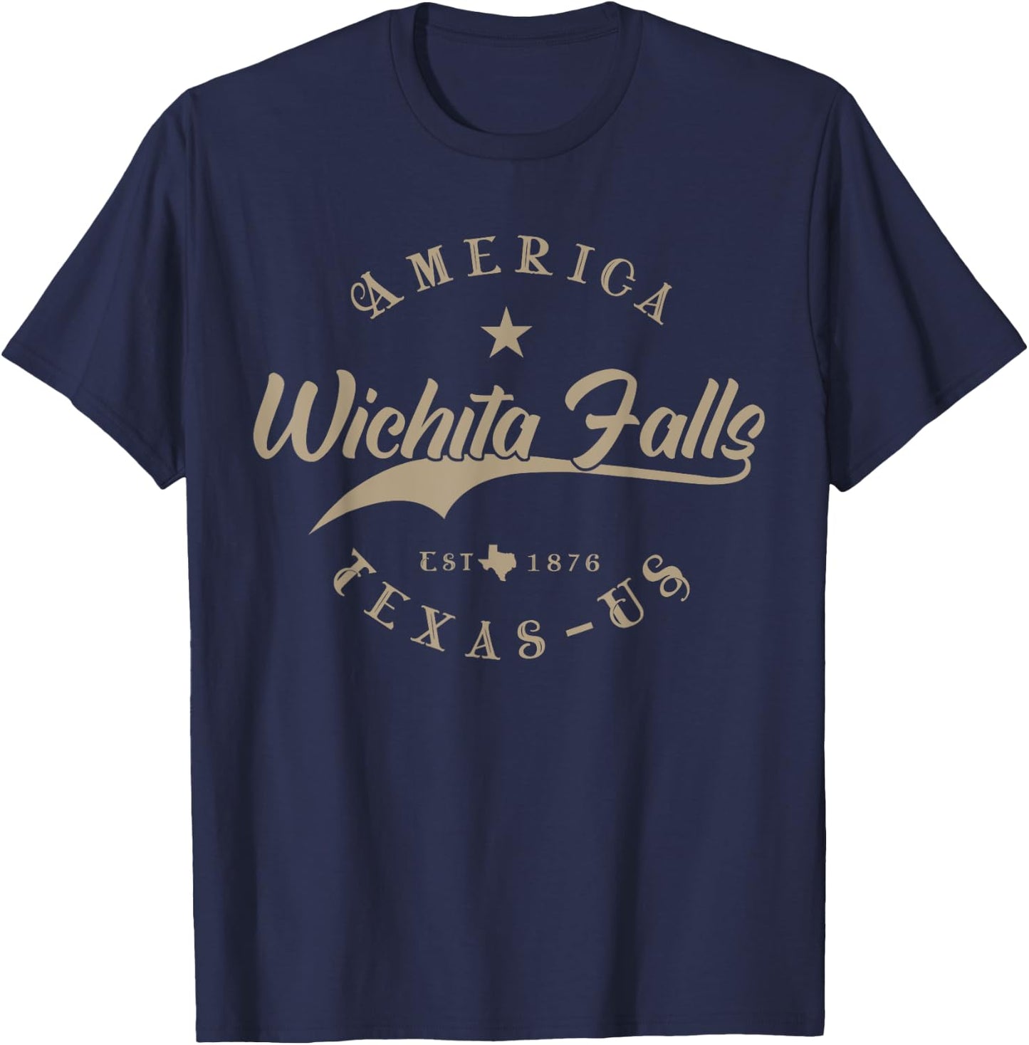 Wichita Falls TX | Texas T-Shirt - T-Shirt | Navy