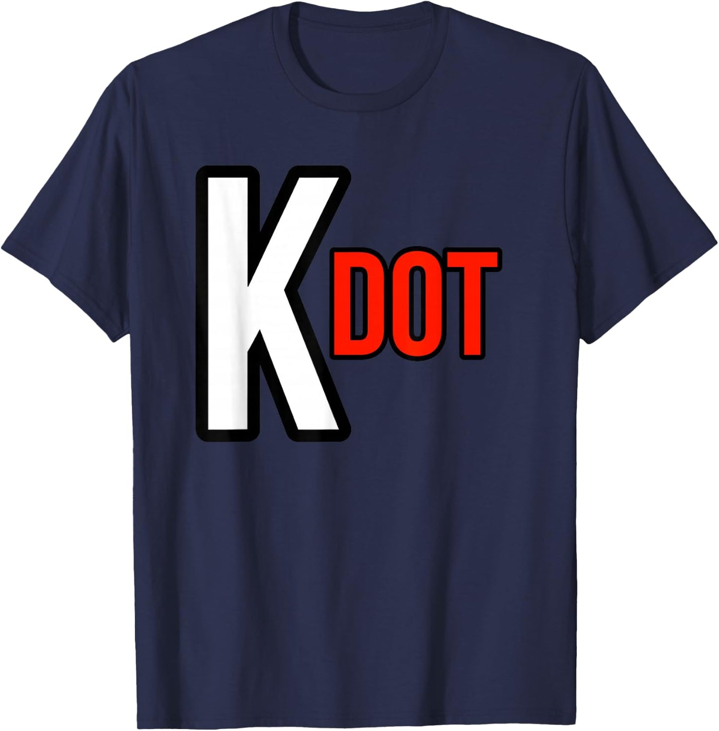 Steezee World K. Dot 2024 -Kids Black Cotton 100% Modern Art Text Design T-Shirt - T-Shirt | Navy