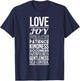 Fruit of the Spirit | Christian Positivity Encouraging T-Shirt - T-Shirt | Navy