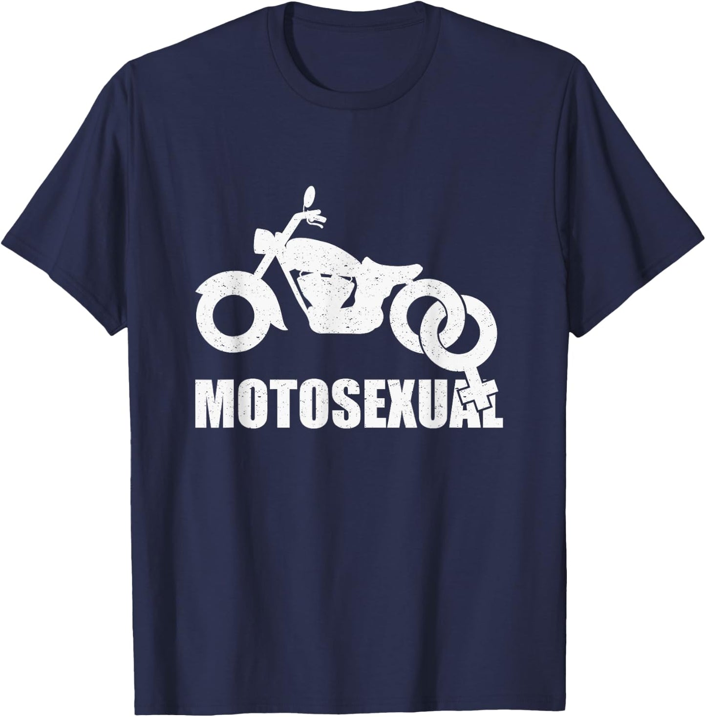 Motosexual Motorcycle Biker Bikes Men Retro Vintage Gift T-Shirt - T-Shirt | Navy