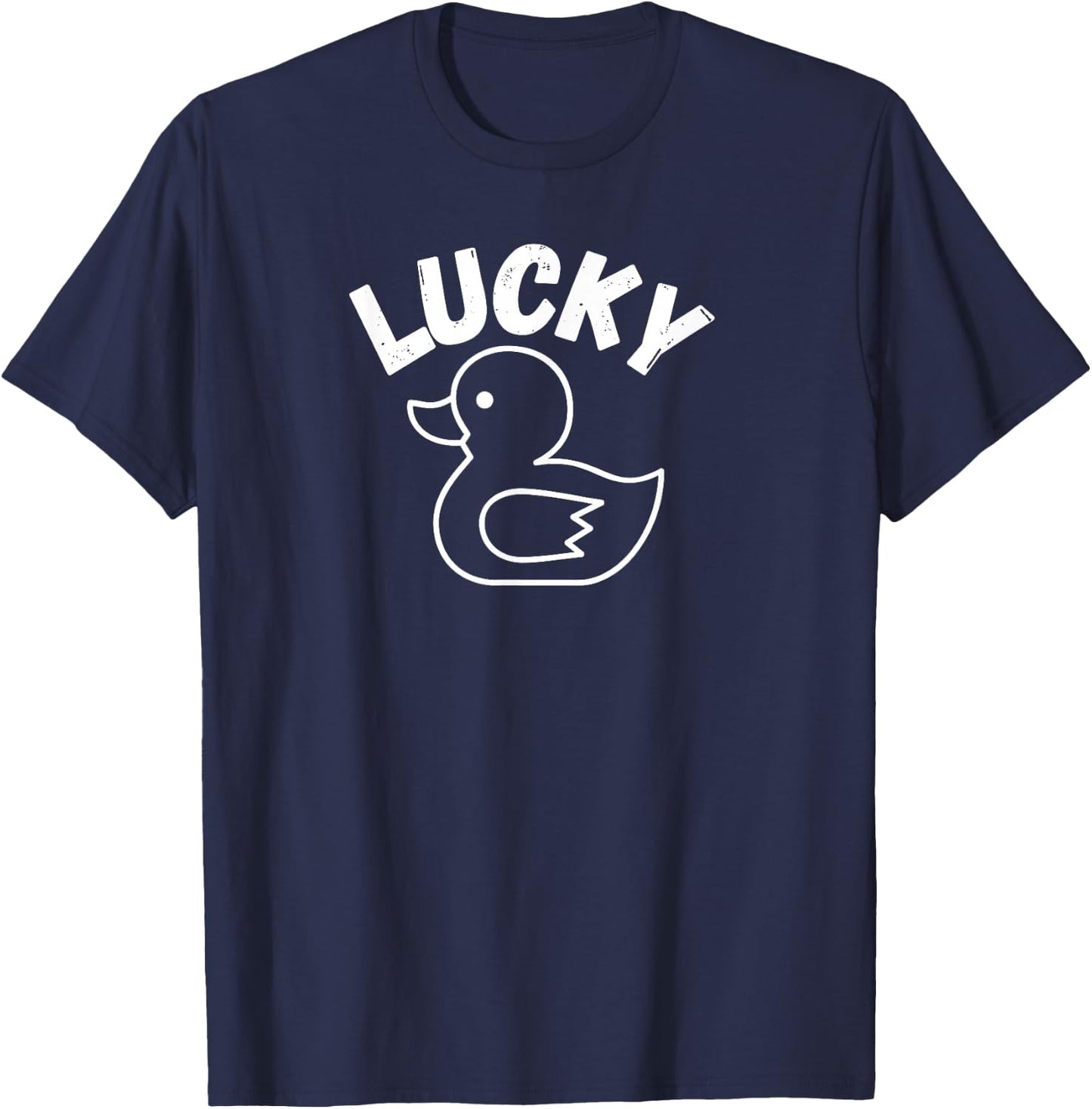 Lucky Duck Graphic Short Sleeve , Women, and Kids T-Shirt - T-Shirt | Navy