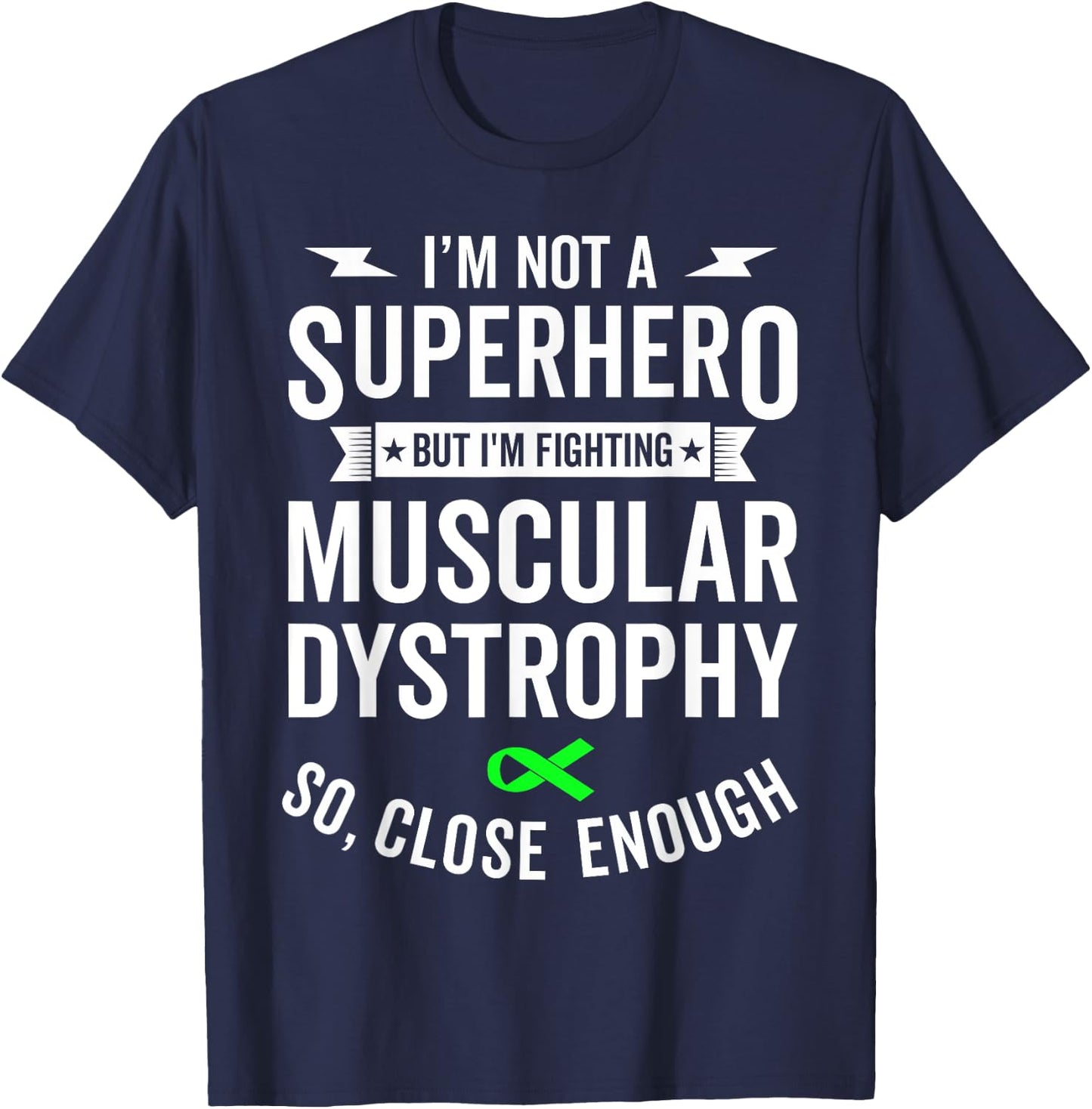 Muscular Dystrophy Warrior Survivor Awareness Support Gift T-Shirt - T-Shirt | Navy