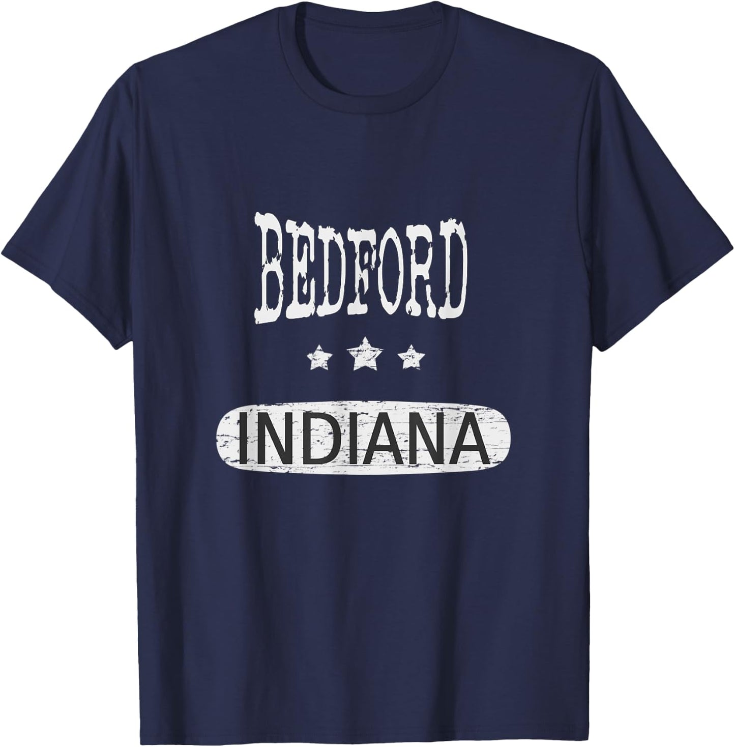 Vintage Bedford Indiana T-Shirt - T-Shirt | Navy