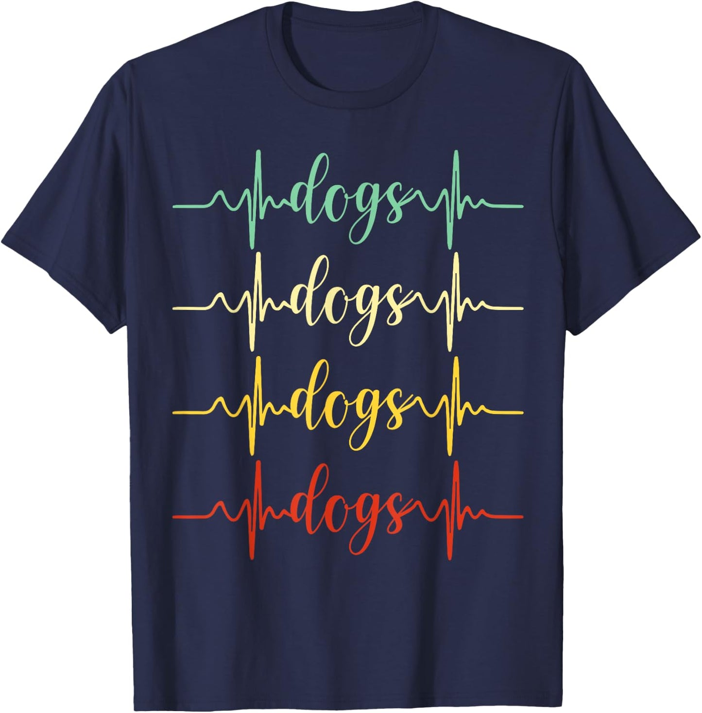 Vintage Dog Shirt Trendy Cute Dog Paw Puppy Dog Love Apparel Women Kids T-Shirt - T-Shirt | Navy