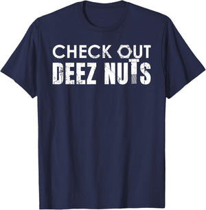 Deez Nuts Got Em Funny Sarcasm design for mechanic T-Shirt - T-Shirt | Navy