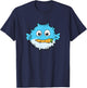 Funny Pufferfish Eating Carrot Meme Blowfish Meme T-Shirt - T-Shirt | Navy