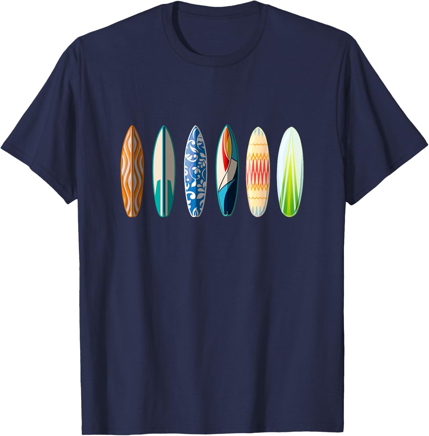 Surfboard Surfing T-Shirt - T-Shirt | Navy