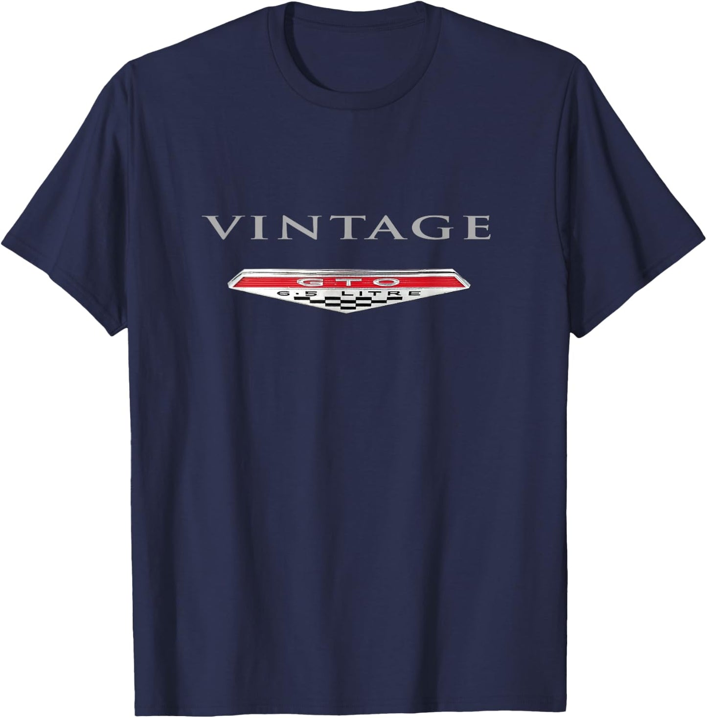 Vintage CAR Emblem, 1960s GTO Muscle CAR Badge, Old Cars Guy T-Shirt - T-Shirt | Navy