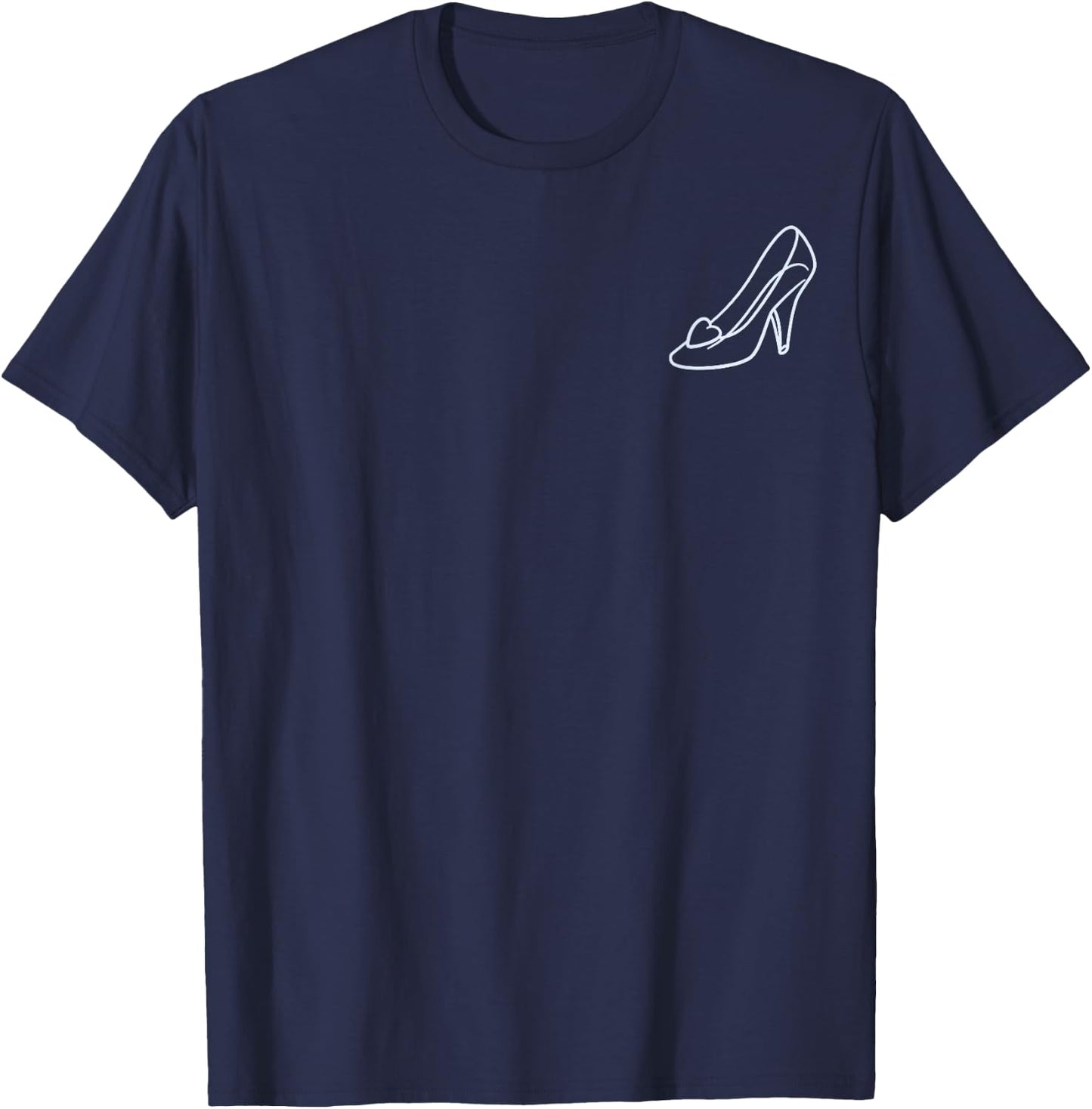 Disney Cinderella Bridal Bibbidi Bobbidi Crew Front & Back T-Shirt - T-Shirt | Navy