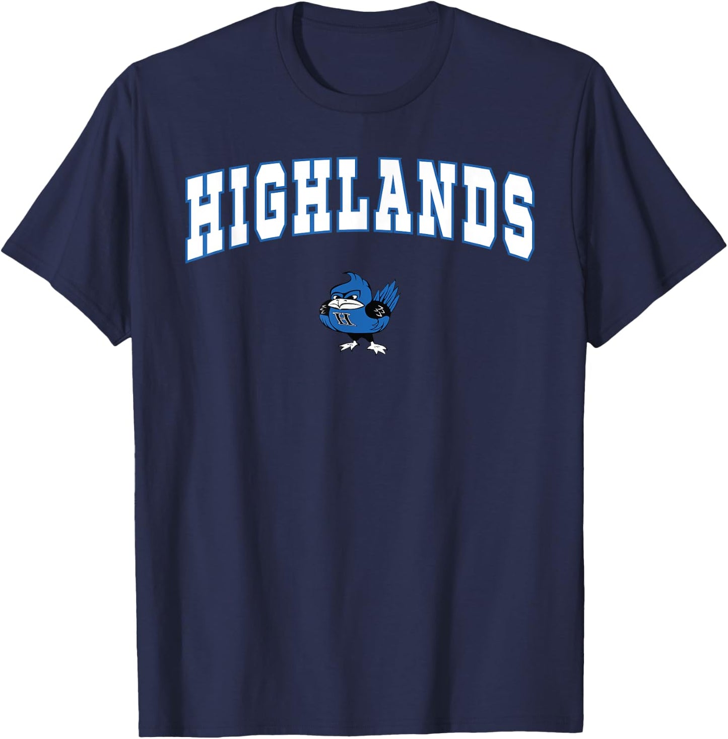 Highlands High School Bluebirds T-Shirt - T-Shirt | Navy