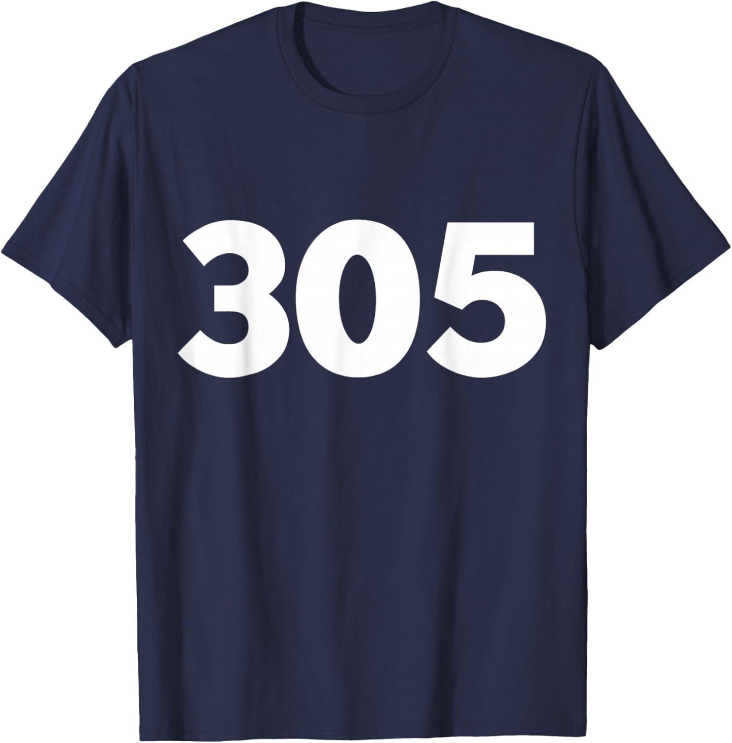 305 , Magic City , Miami 305 T-Shirt - T-Shirt | Navy