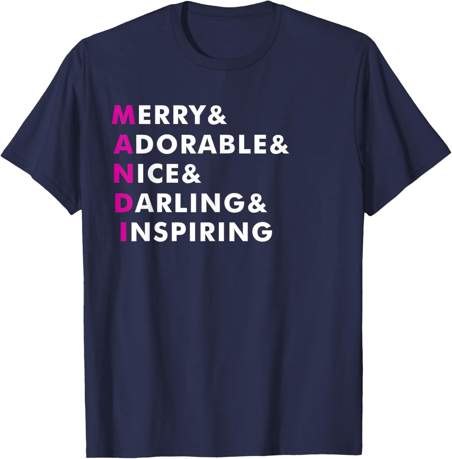Mandi Name Shirt Personalized Gift T-Shirt - T-Shirt | Navy