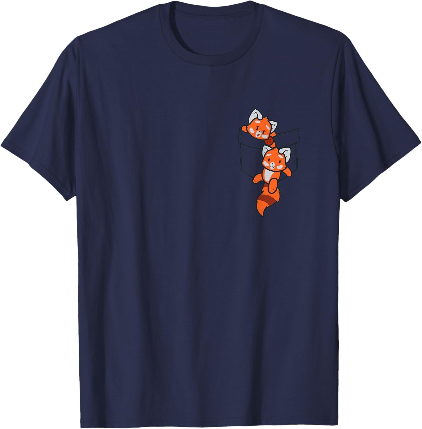 Red Panda Shirt Men Women Children Red Panda Lovers T-Shirt - T-Shirt | Navy
