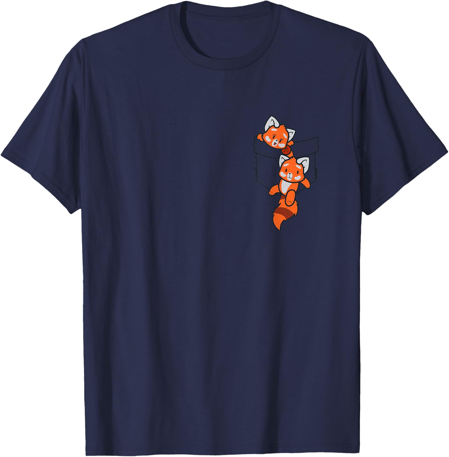 Red Panda Shirt Men Women Children Red Panda Lovers T-Shirt - T-Shirt | Navy