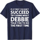 DEBBIE Name Personalized Birthday Funny Christmas Joke T-Shirt - T-Shirt | Navy