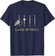 Dog Agility Shirt - Game of Poles with a Border Collie T-Shirt - T-Shirt | Navy
