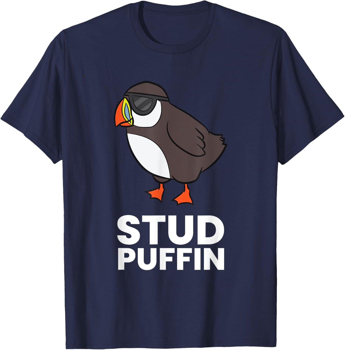 Stud Puffin Seabird Stuf Muffin Iceland Puffin Bird T-Shirt - T-Shirt | Navy