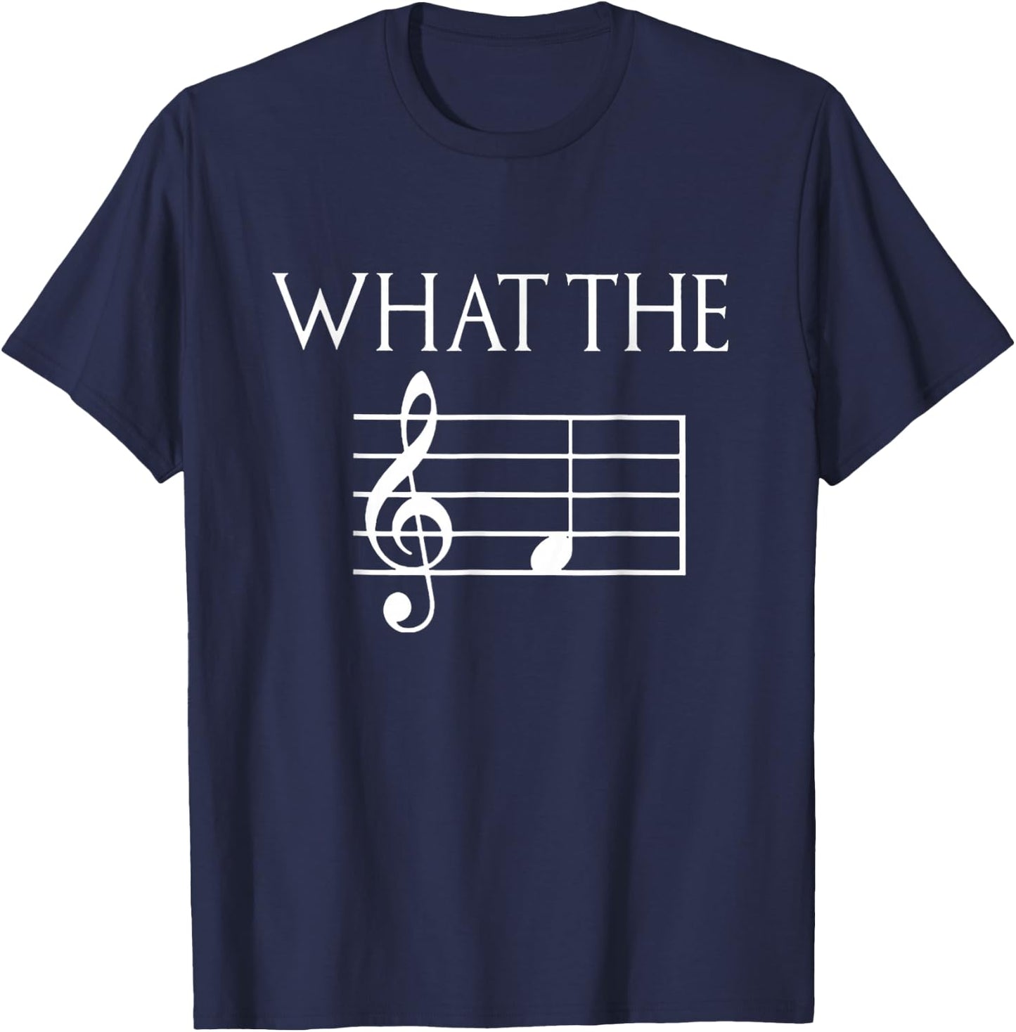 What The F Musical Note T-Shirt - T-Shirt | Navy