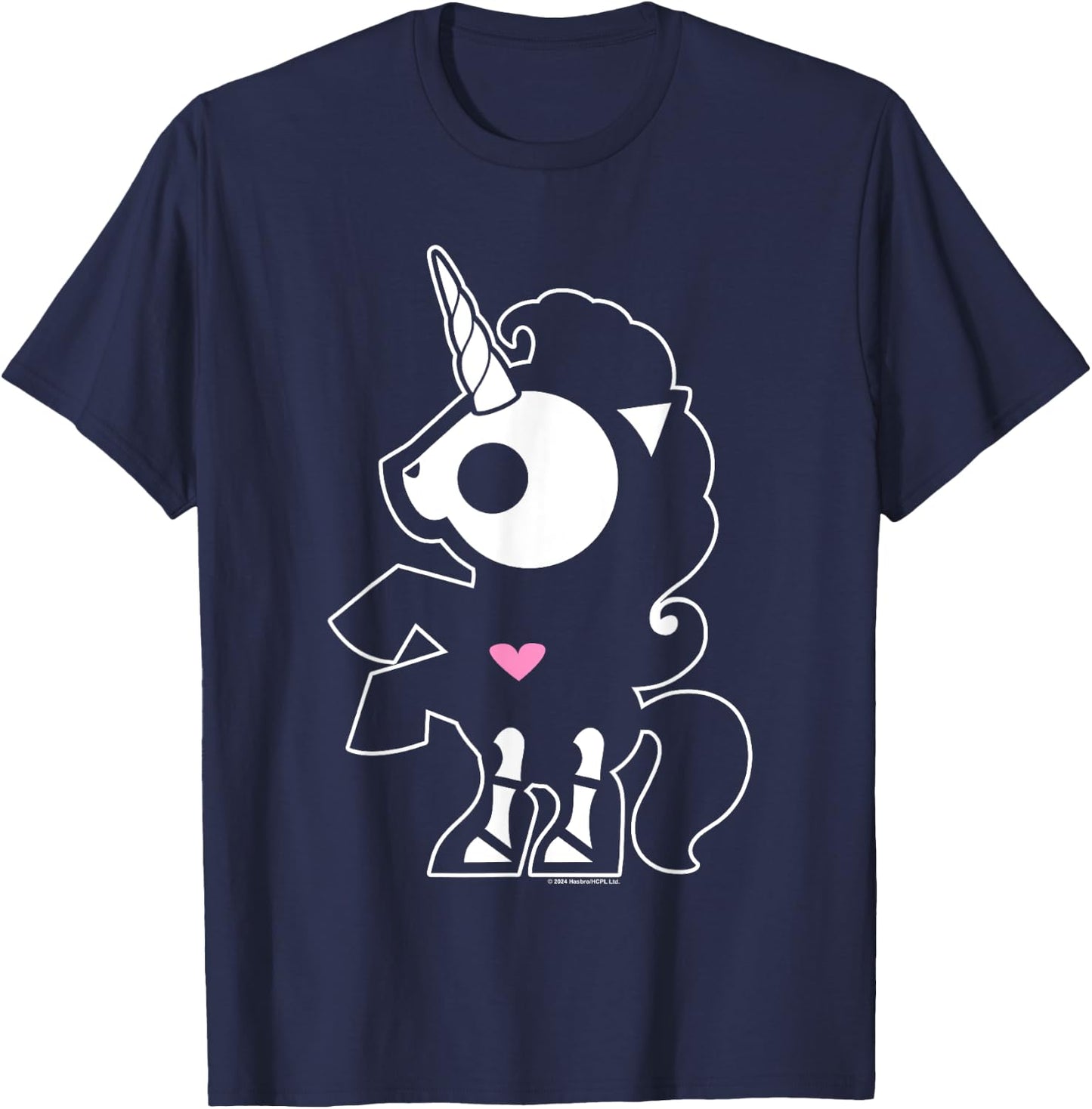 Skelanimals Big Bonita The Unicorn Spooky Cute Portrait T-Shirt - T-Shirt | Navy