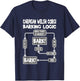 Dog Barking Logic, dog Gift, Funny Cardigan Welsh Corgi Women Kids T-Shirt - T-Shirt | Navy