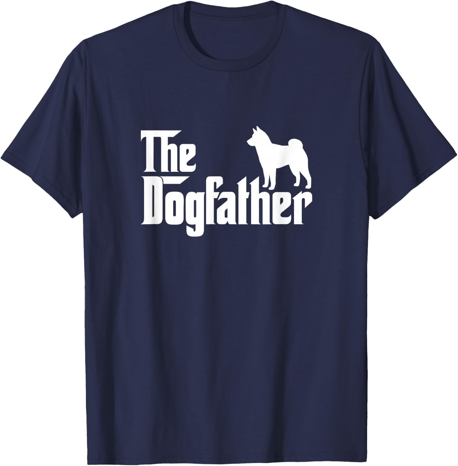 Shiba Inu Lover Gift DogFather T-Shirt - T-Shirt | Navy