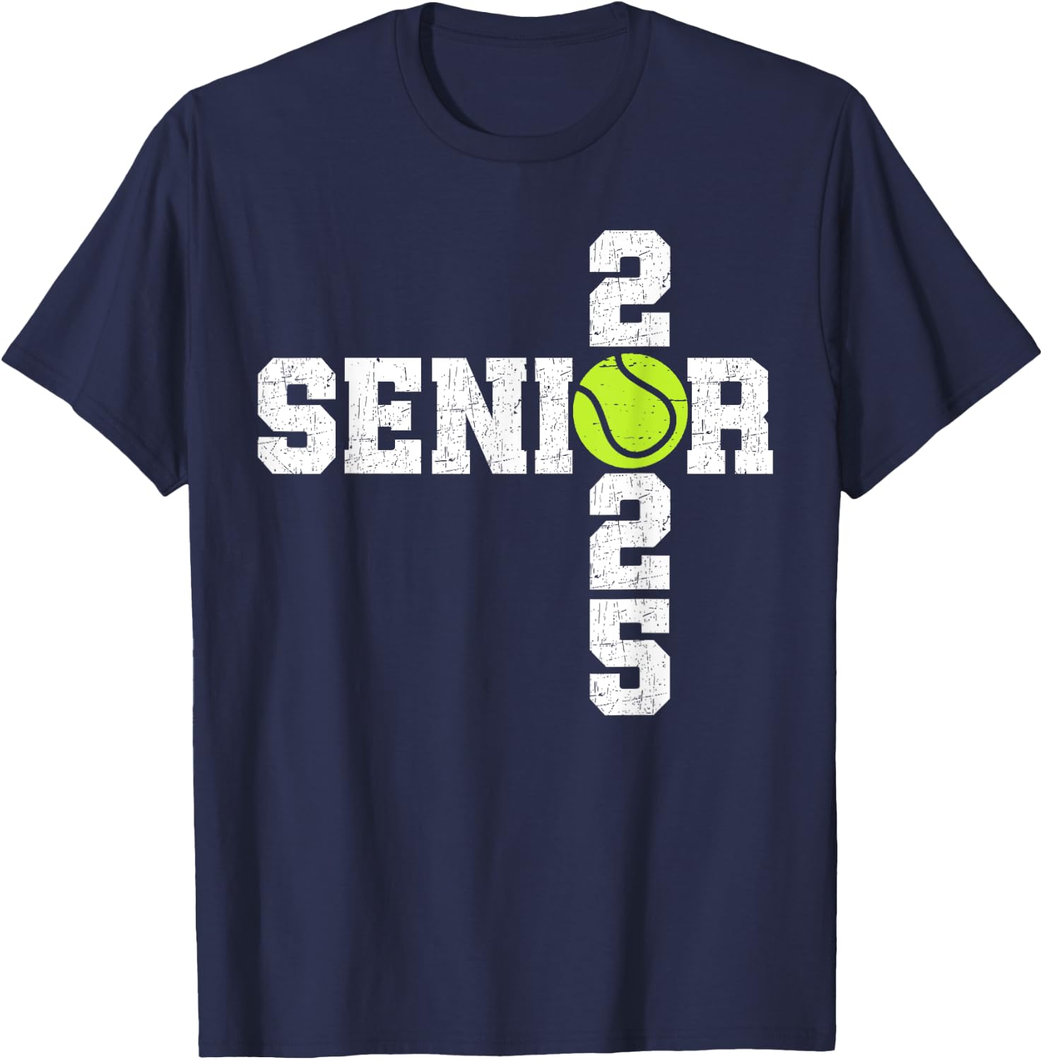 Senior Class of 2025 Tennis Seniors Back to School 2025 T-Shirt - T-Shirt | Navy