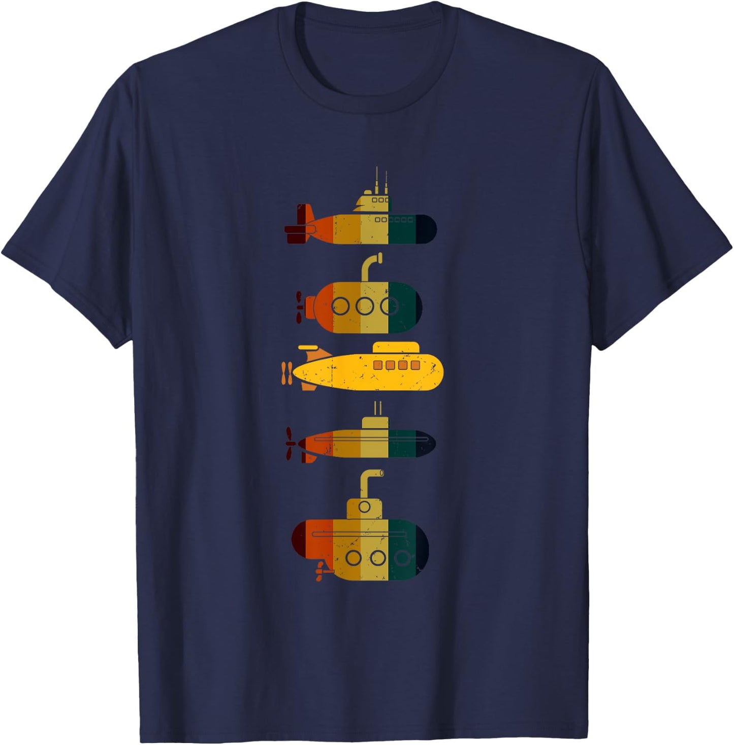 Submarine Game Yellow Submarines Submarine Nautiluss T-Shirt - T-Shirt | Navy