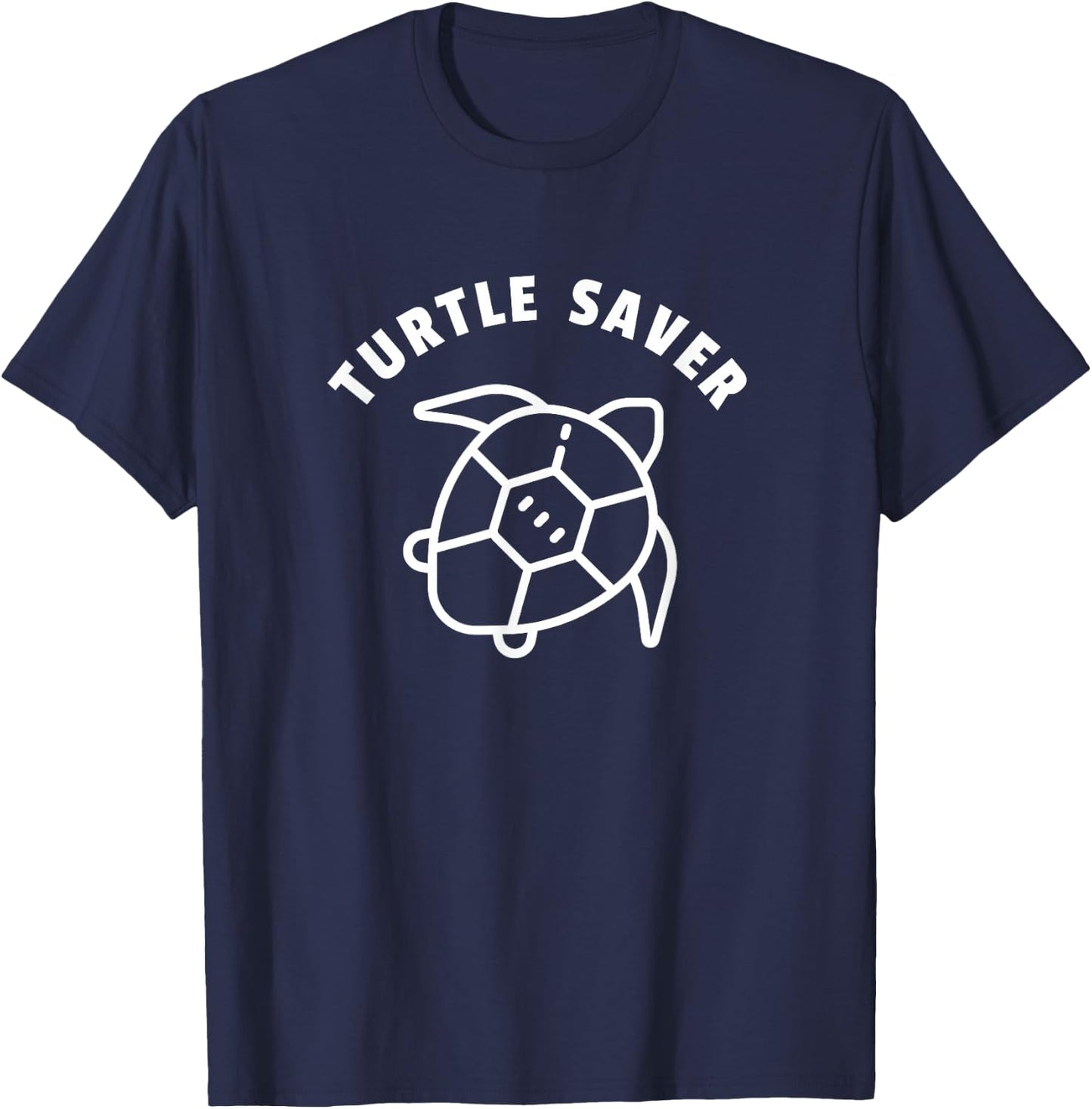 Turtle Saver Quote - Sea Turtle Graphic - Animal Rescue T-Shirt - T-Shirt | Navy