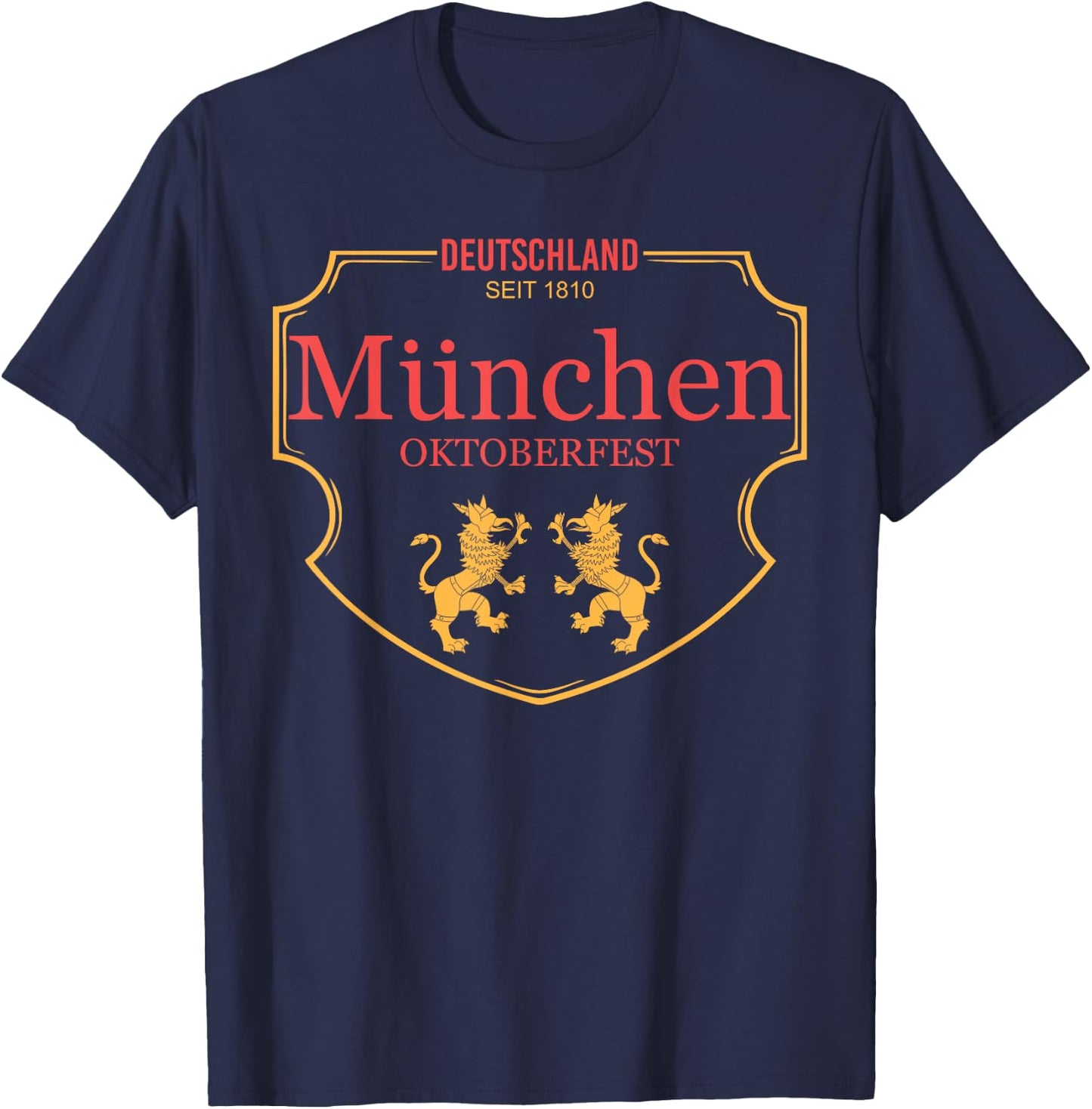 Deutschland Munchen Oktoberfest T-Shirt - T-Shirt | Navy