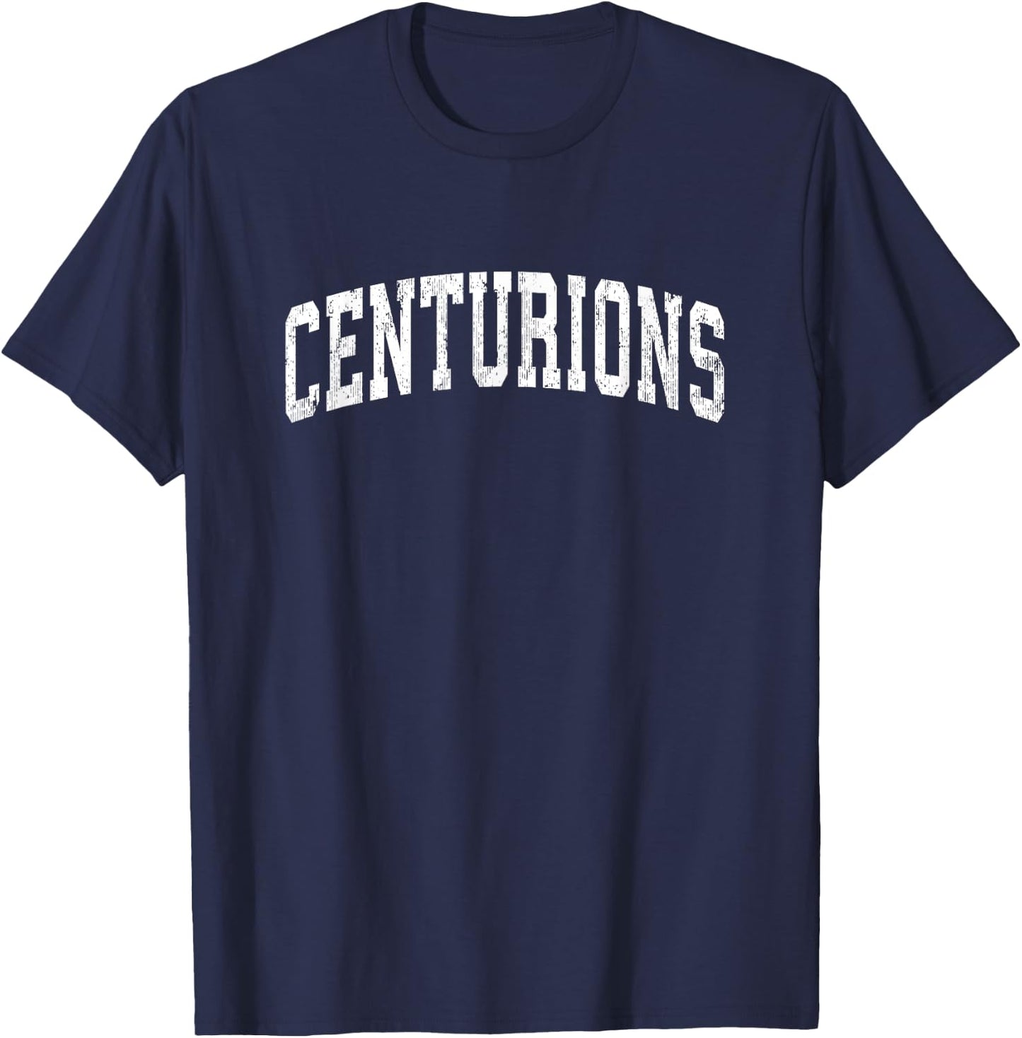 Centurions Mascot Vintage Athletic Sports Name Design T-Shirt - T-Shirt | Navy