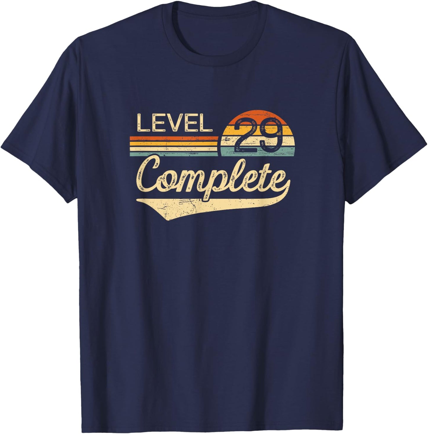 Level 29 Complete Vintage 29th Wedding Anniversary T-Shirt - T-Shirt | Navy